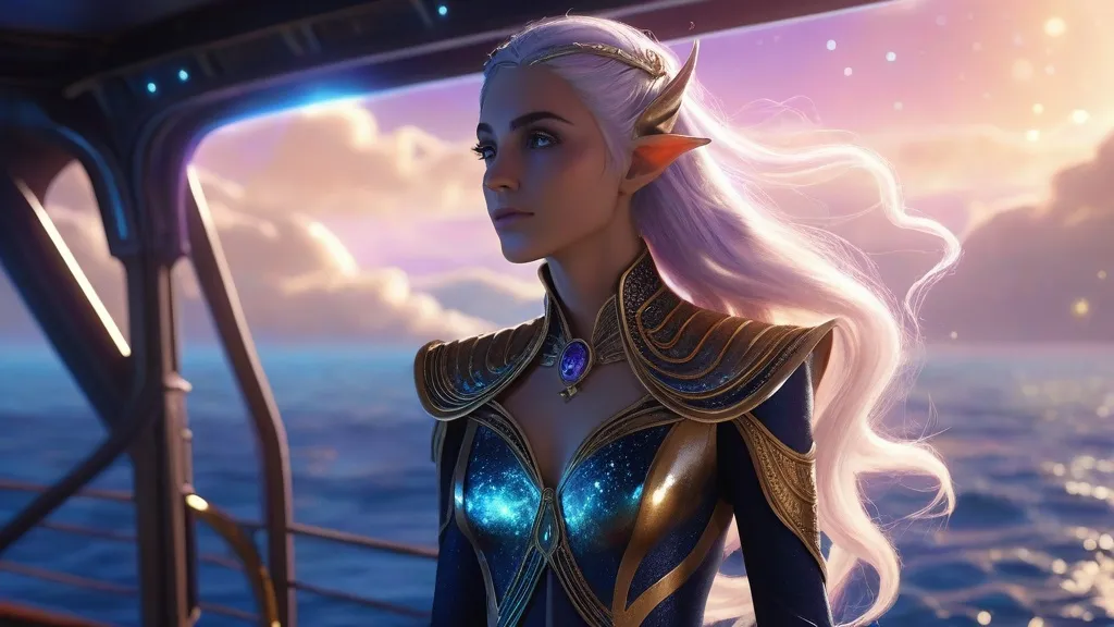 astral elf character design