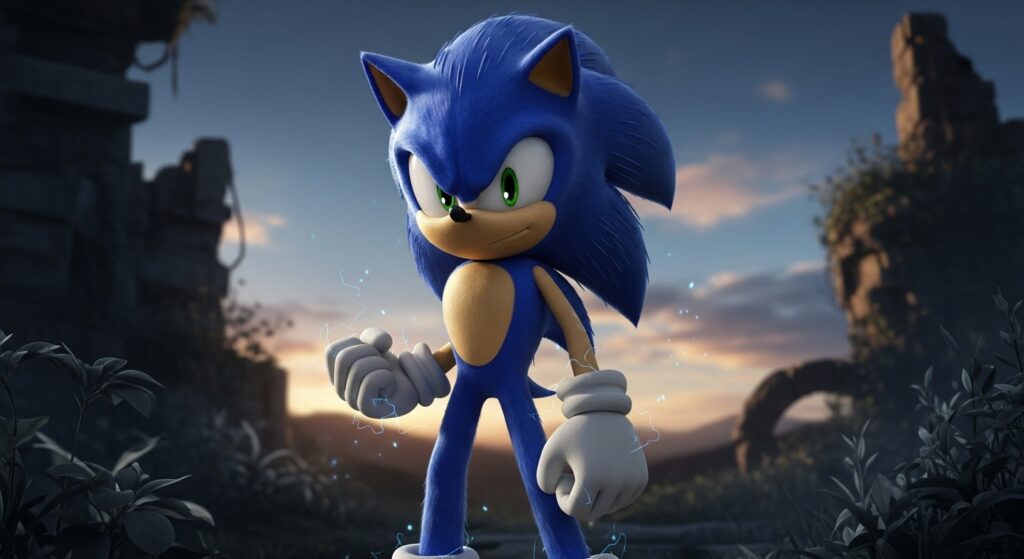 Sonic Frontiers tone shift showing a more mature but still youthful Sonic.