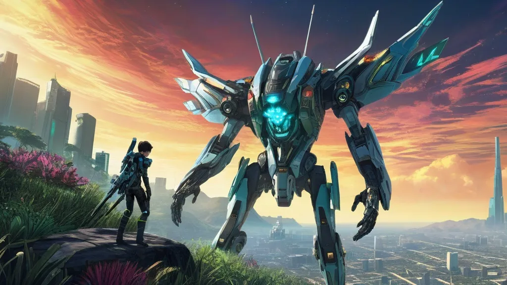 xenoblade chronicles x battle scene