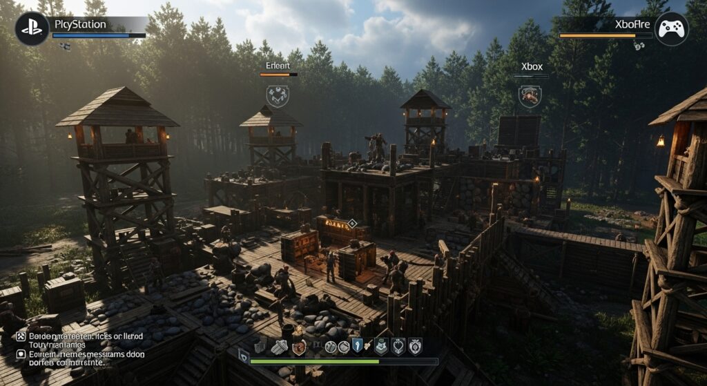 Sons of the Forest multiplayer co-op gameplay across different platforms.