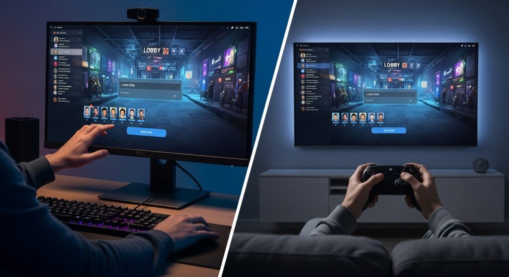 Joining Phasmophobia lobby using crossplay code.