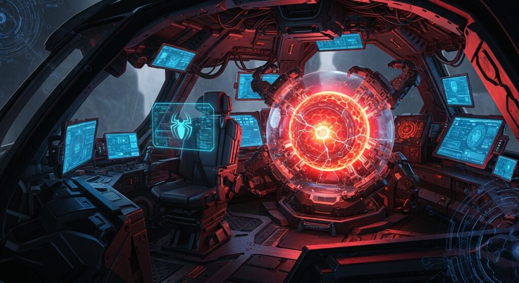 Inside SP//dr, Peni Parker official age Marvel Rivals design concept.